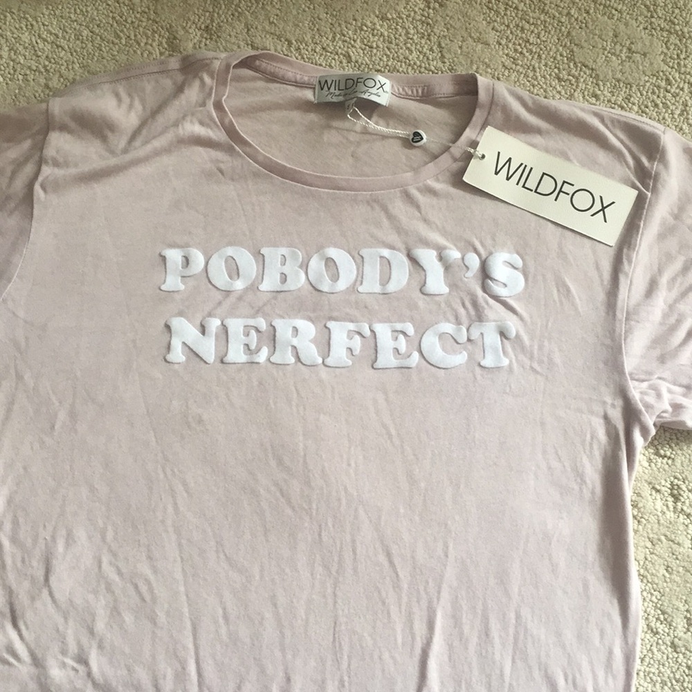 Soft pink wildfox t shirt